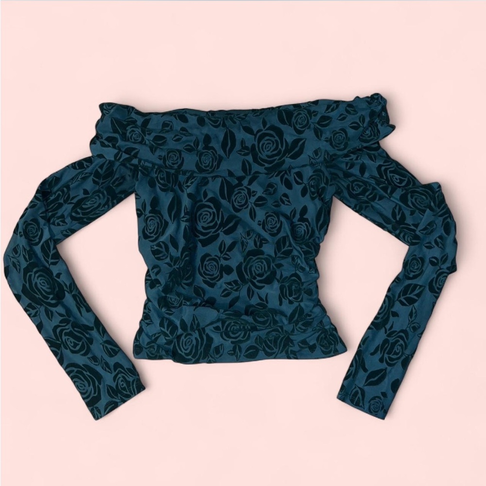 Wild Fable Blue Floral Blouse